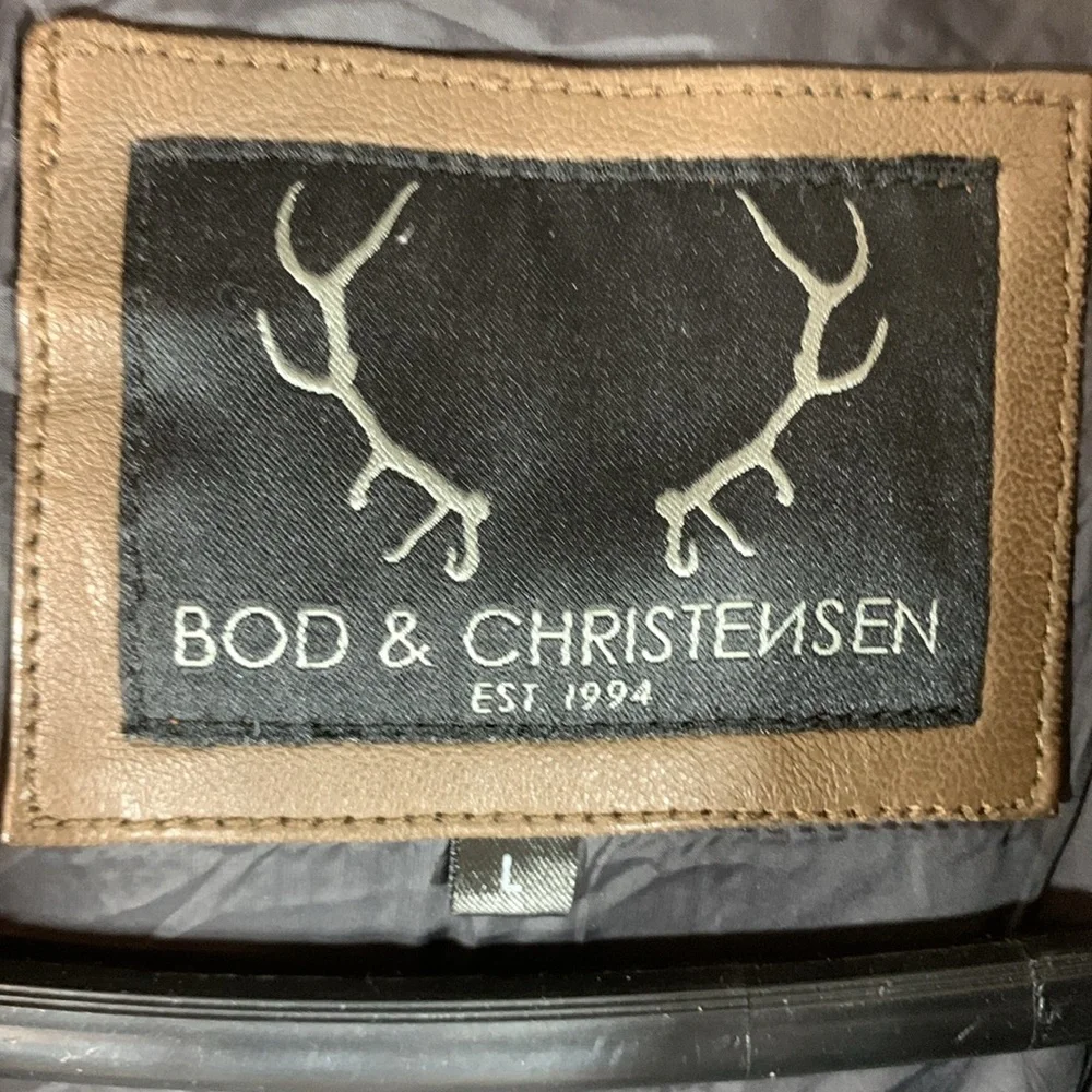 Bod and christenson unisex winter parka leather jacket - Picture 13 of 13